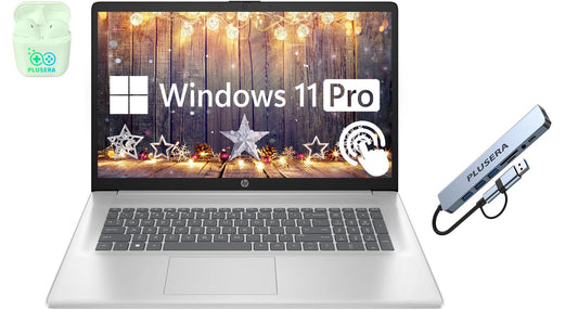 Hp 17.3'' Touchscreen Laptop Computer, 16Gb Ram 1Tb Storage (512Gb Ssd+512Gb Docking Station Set), 6-Cores Amd Ryzen 5, Windows