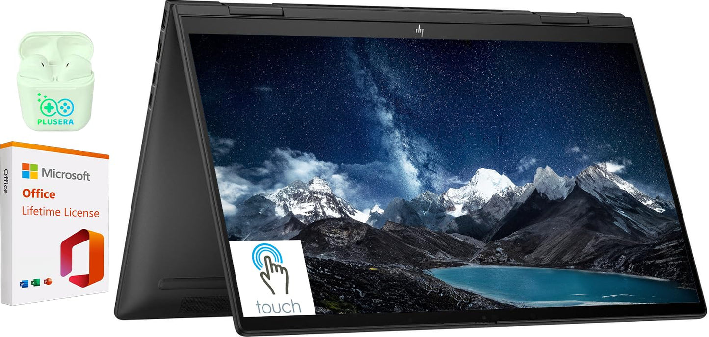 Hp Envy 2-In-1 Laptop, 15.6'' Fhd Touchscreen Laptop Computer, Amd Ryzen 5 7530U Processor, 8Gb Ram 512Gb Ssd, Microsoft Office