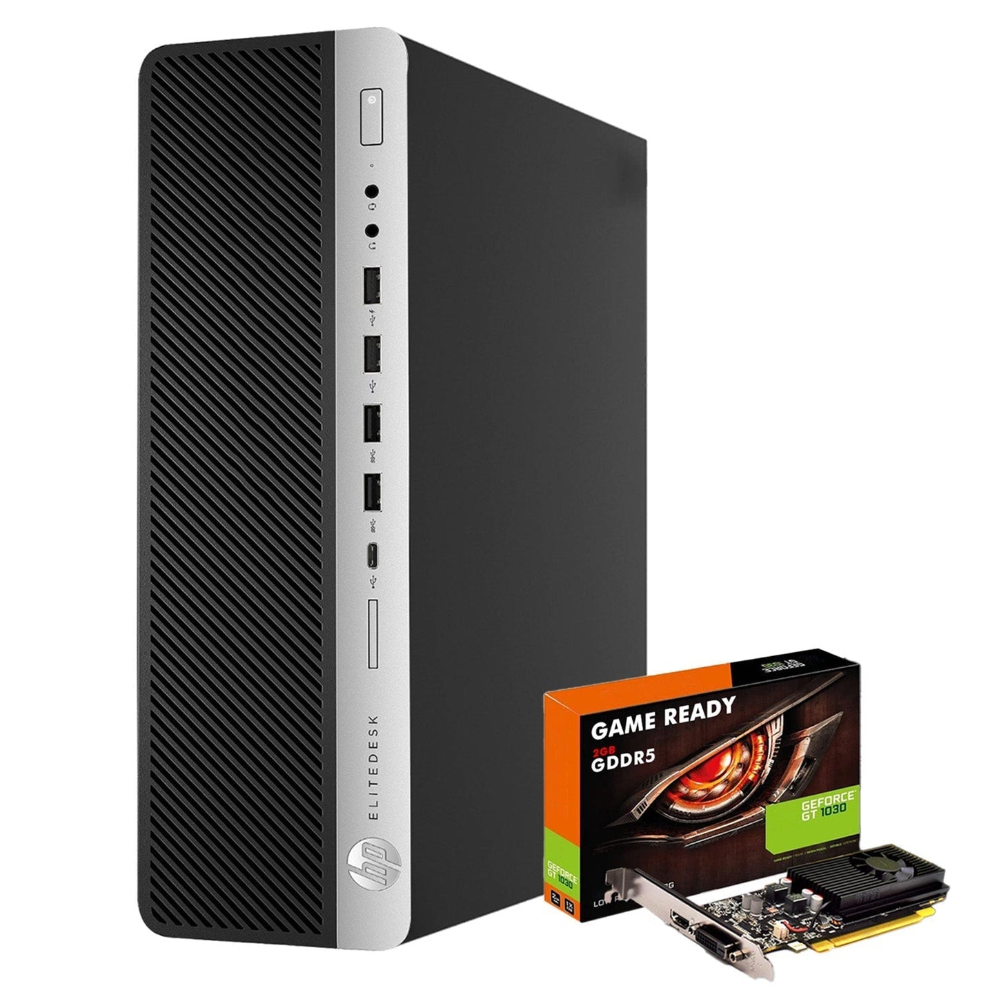 HP ProDesk SFF Desktop Computer with AMD RX 550 - GeForce GT 1030 HDMI - Intel Core i7 - 8700 Processor 3.20 GHz | 8GB - 32GB DDR4 RAM| 256GB - 2TB SSD| Windows 11 Professional WIFI