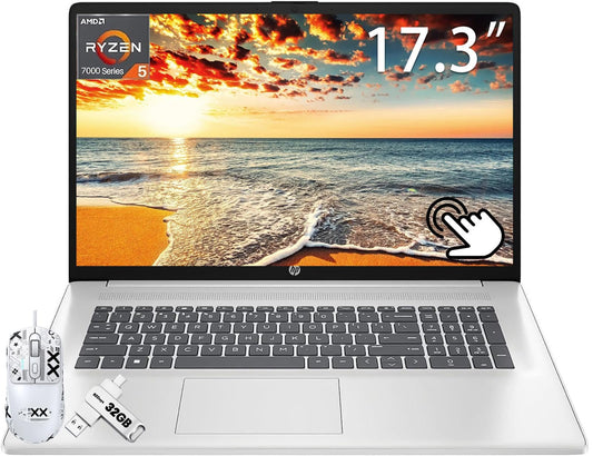 Hp 17 Inch Business Touchscreen Laptop, 17.3    Hd+ Touch Screen, Amd Ryzen 5 7530U (Up To 4.50 Ghz), 64 Gb Ram, 1 Tb Ssd, Wi-Fi