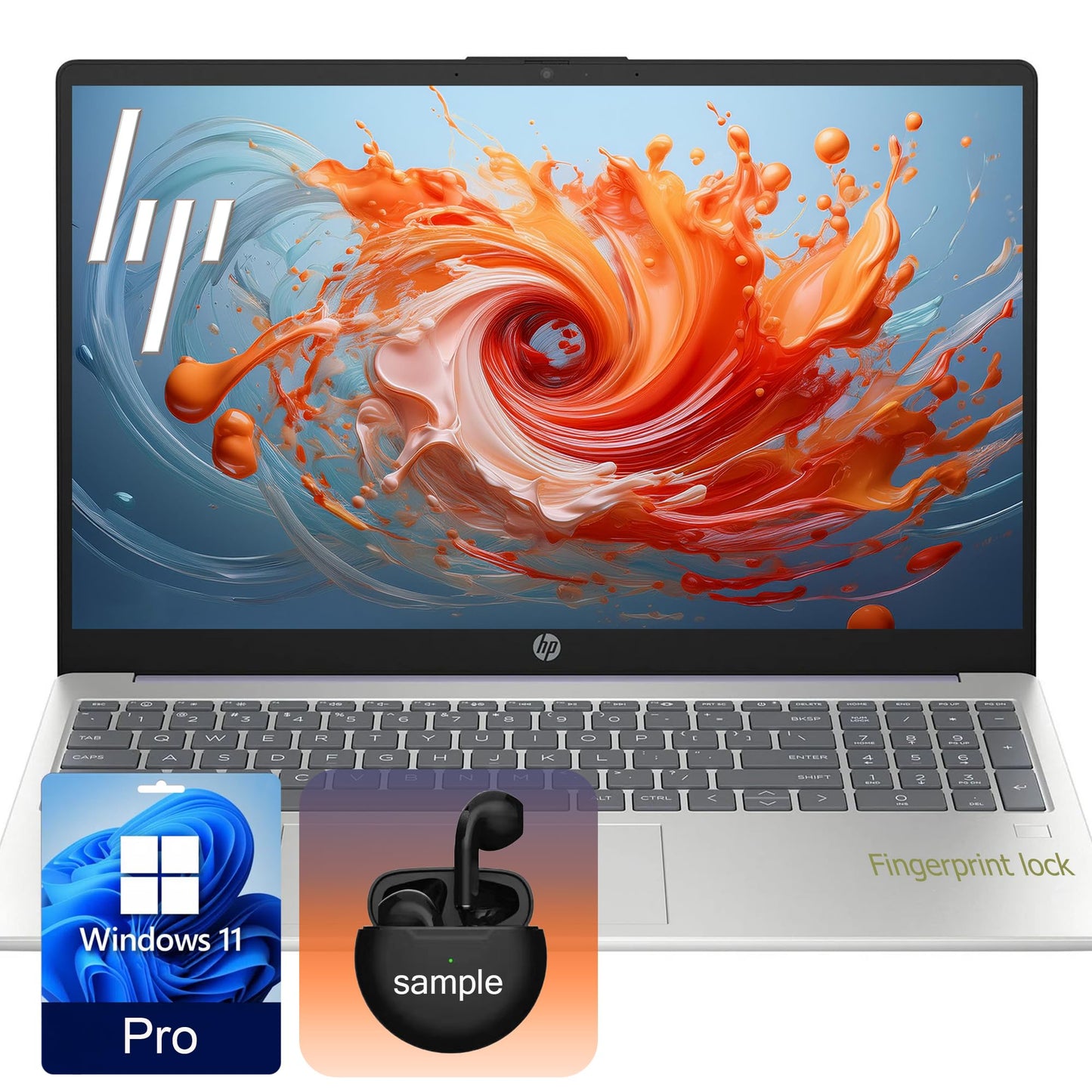 Hp G10 Essential 15.6'' Laptop With Wireless Earbuds| 32Gb Ram, 1Tb Ssd| Intel 8-Core Processor| Full Hd Display| Hdmi Port| Usb