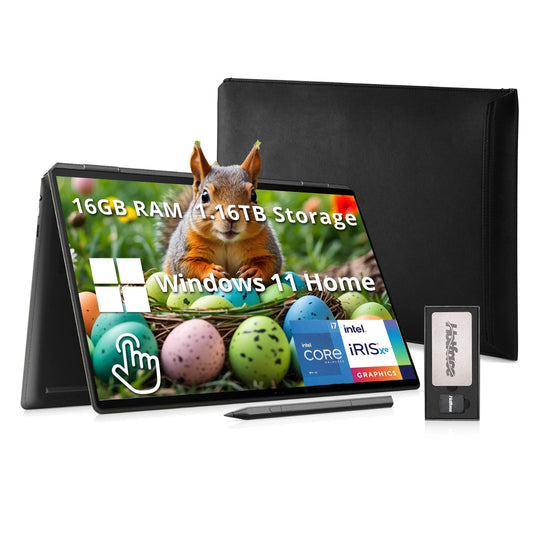 Hp Spectre X360 16'' 3K+ 2-In-1 Touch Laptop, Intel I7-13700H, 16Gb Ram, 1.16Tb Storage(1Tb Ssd+160Gb Docking Station Set), Back