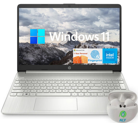 Hp 15.6'' Laptop Computer With 1-Year Microsoft Office 365, Full Hd Display Laptop 12Gb Ram, 512Gb Ssd, Intel Core I3-1215U Hexa