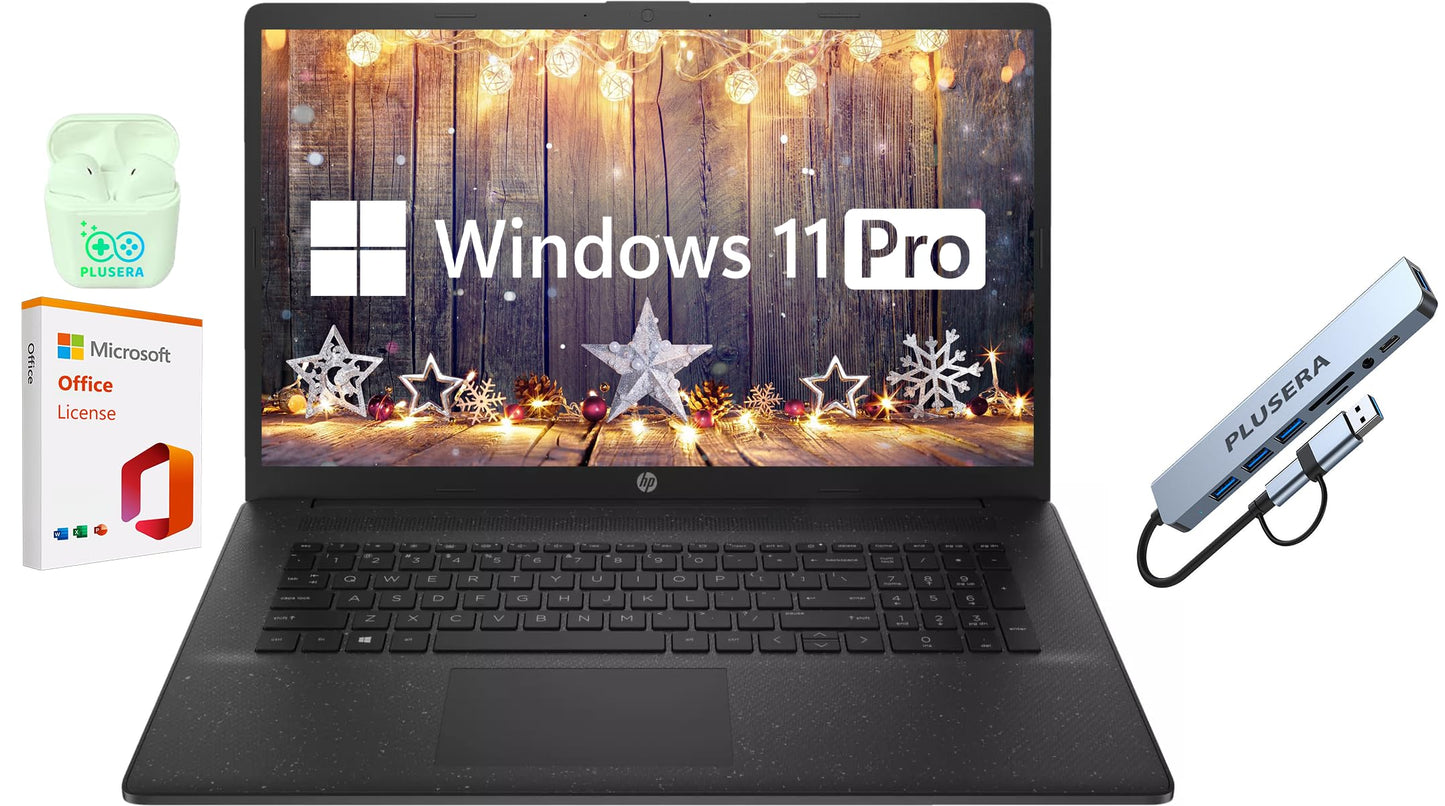 Hp 17.3'' Business Laptop Computer, 16Gb Ram 1.2Tb Storage (1Tb Ssd+256Gb Docking Station Set), 10 Core Intel Core I5, Windows 1