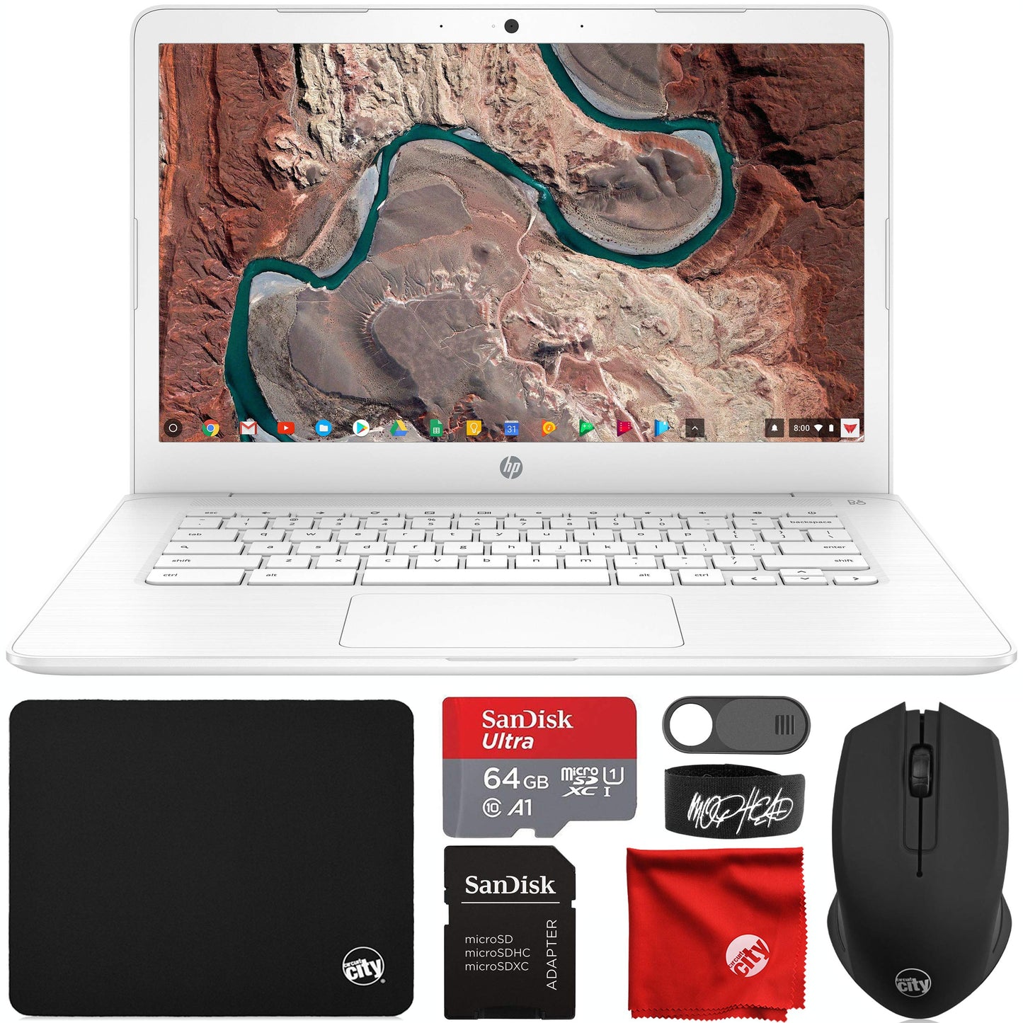 Hp Chromebook 14'' Hd Laptop (Intel Celeron N3350 Up To 2.4Ghz, 4Gb Ram, 32Gb Emmc Flash Memory, Webcam, Wifi, Bluetooth, Usb-A&