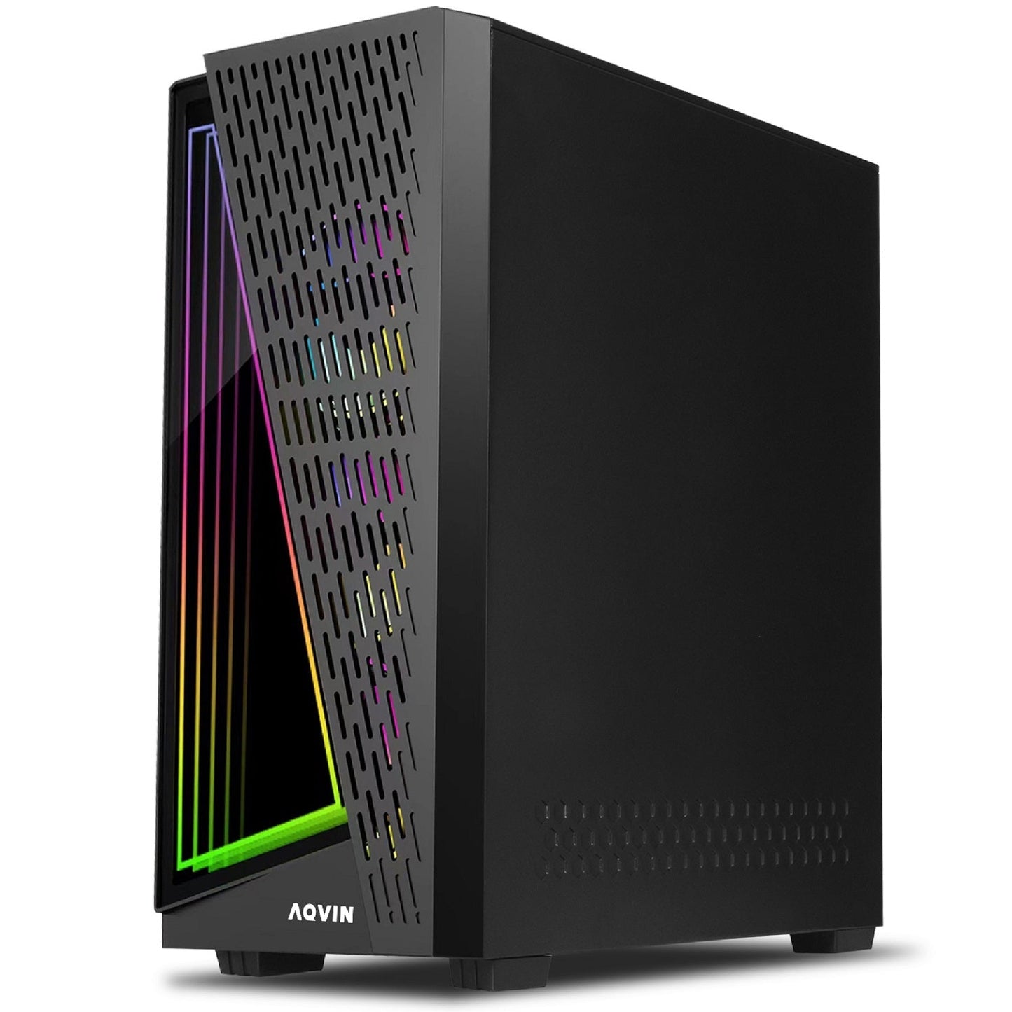 AQVIN Gaming PC Desktop Computer Tower, Intel Core i7 up to 4.60 GHz, 32GB DDR4 RAM, 1TB - 2TB SSD, RX 580, GTX 1660s, RTX 3050, RTX 3060, Windows 11 Pro, WIFI - RGB Keyboard and Mouse