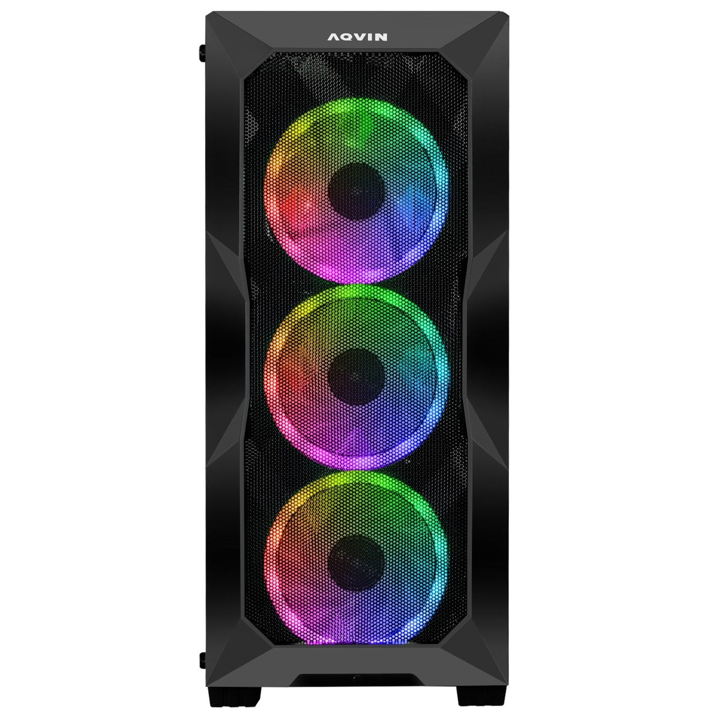 AQVIN AQB70 Gaming Desktop Computer PC Tower - Black (Intel Core i7 Processor up to 4.60 GHz/ 32GB DDR4 RAM/ 1TB - 2TB SSD/ GeForce RTX 3050, 3060, 5060 Graphics Card/ Windows 11 Pro) WiFi Ready