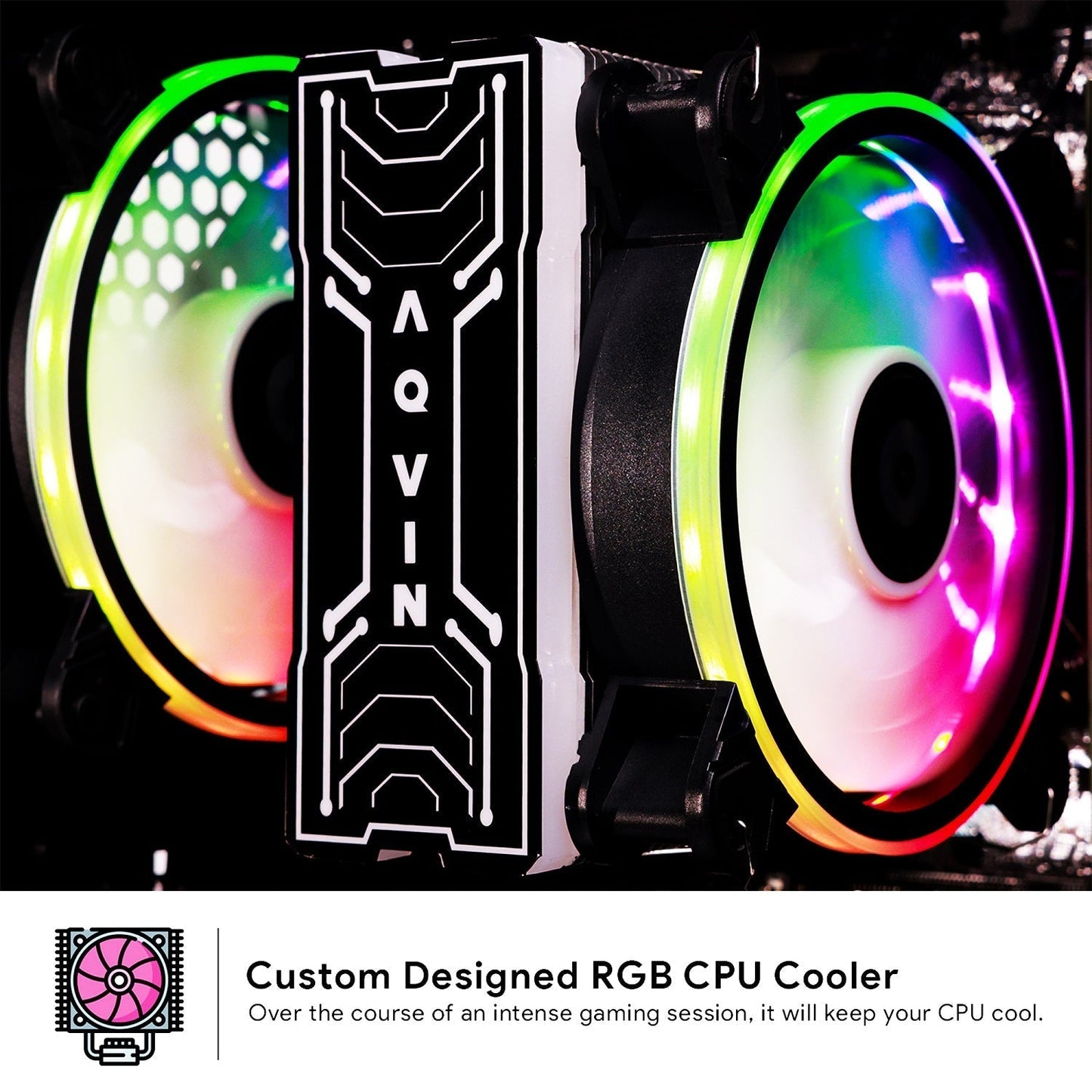 AQVIN Gaming PC Tower Desktop Computer Combo, Intel Core i7 up to 4.60 GHz, 32GB DDR4 RAM, 1TB - 2TB SSD, RX 580, GTX 1660s, RTX 3050, RTX 3060, Windows 11 Pro, WIFI - 27 inch Curved Gaming Monitor