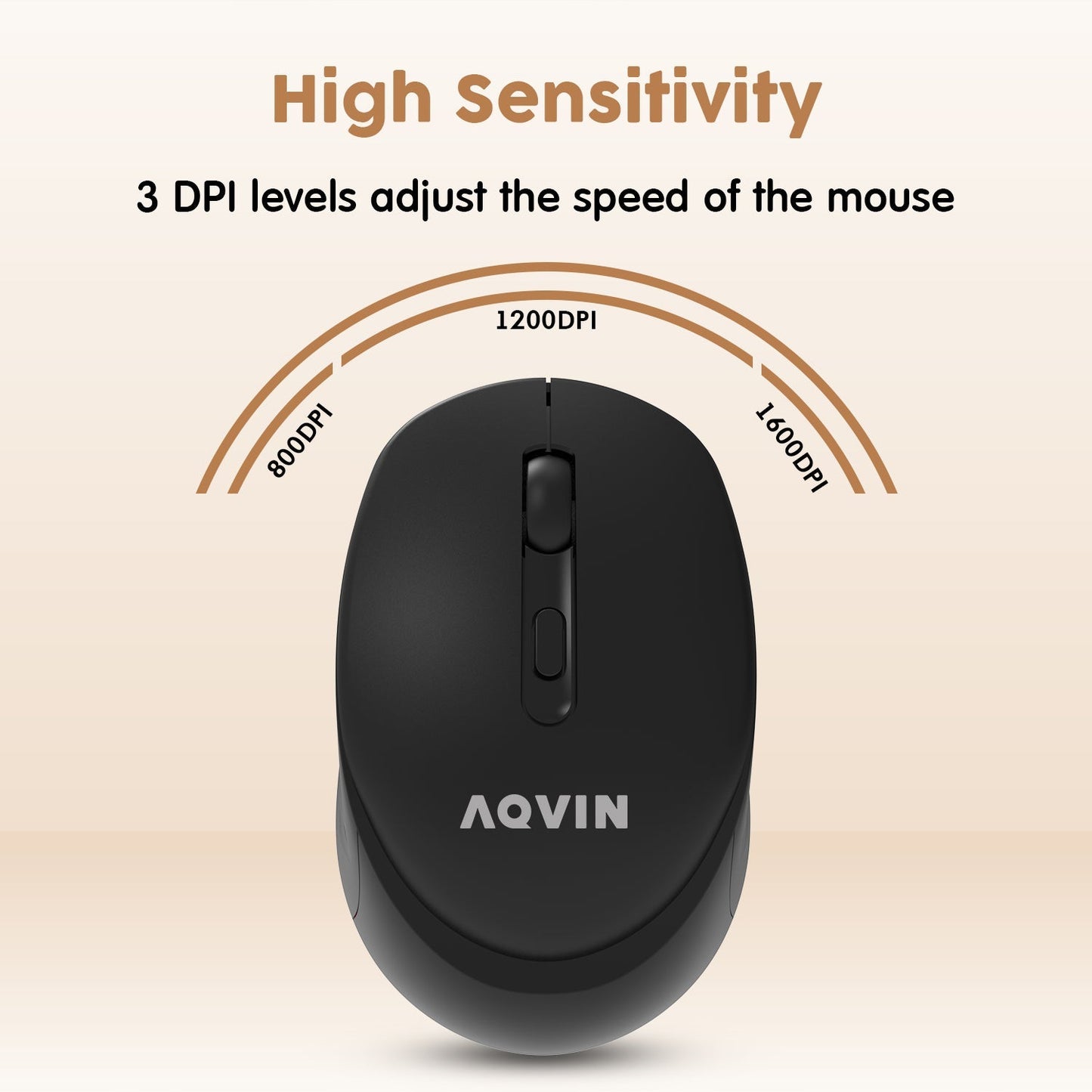 AQVIN Wireless Keyboard and Mouse Combo For Windows - Slim & Sleek Design, 2.4GHz Wireless Transmission With Plug & Play USB Interface, Compatiable With PC / Laptop