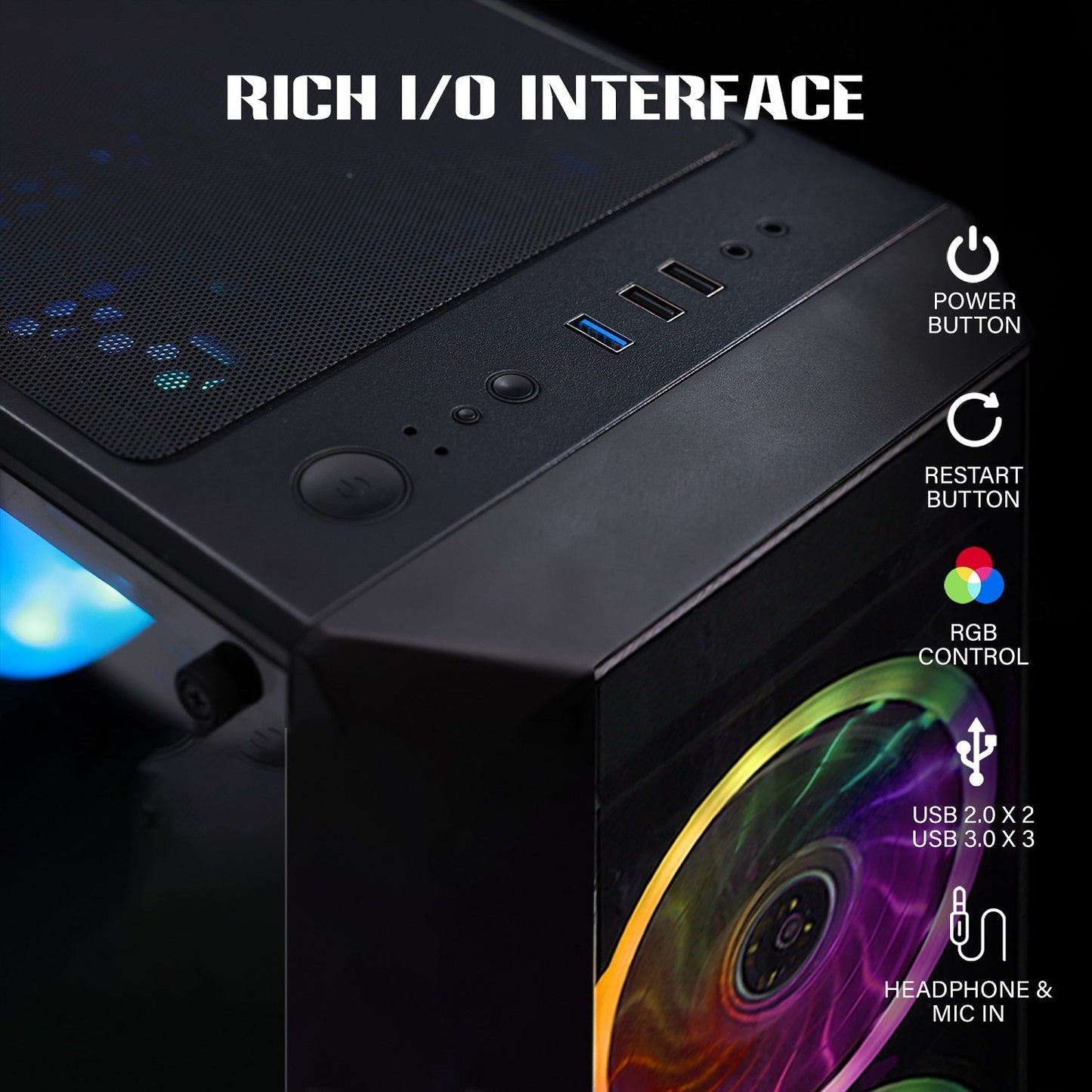 AQVIN Z-Force Gaming Desktop Tower PC/ 24 and 27 inch Curved Screen/ Intel Core i7 up to 4.60 GHz Processor/ RX 580, GTX 1660s, RTX 3050, 3060,4060/ 32GB DDR4 RAM/ 1TB - 2TB SSD/ WIFI/ Windows 11 Pro