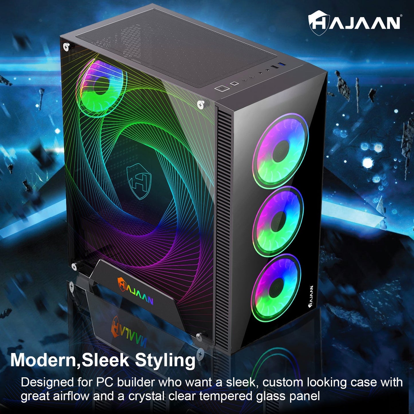 HAJAAN Gaming PC | 32” Inch Curved Gaming Monitor | Intel Core i7 Processor | GeForce RTX 4060 | Wi-Fi Ready | Windows 11 Pro