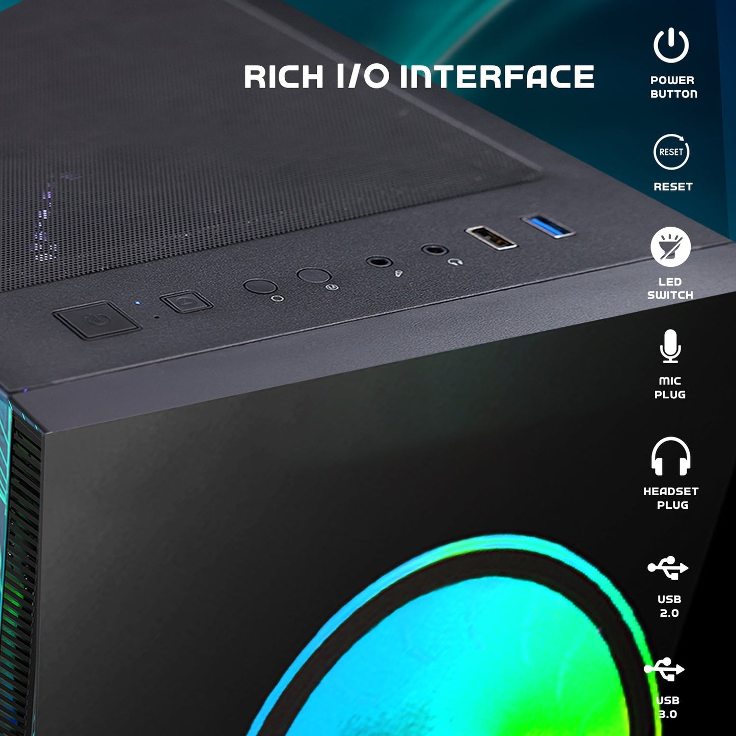 HAJAAN Gaming PC | 32” Inch Curved Gaming Monitor | Intel Core i7 Processor | GeForce RTX 4060 | Wi-Fi Ready | Windows 11 Pro