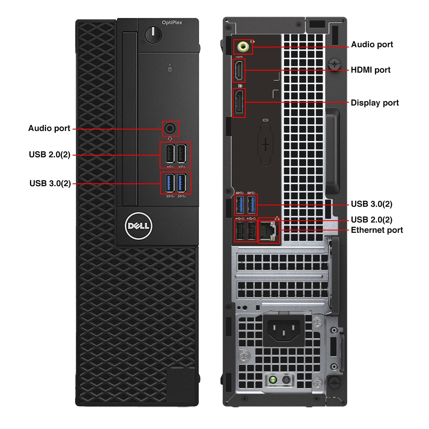 Dell Computer OptiPlex SFF Desktop PC| Intel Core i7 up to 4.20 GHz Processor| 8GB - 32GB DDR4 RAM| 512GB - 2TB SSD| Windows 10 Pro| New 24 - 27 inch FHD Monitor| HDMI| WIFI - Refurbished