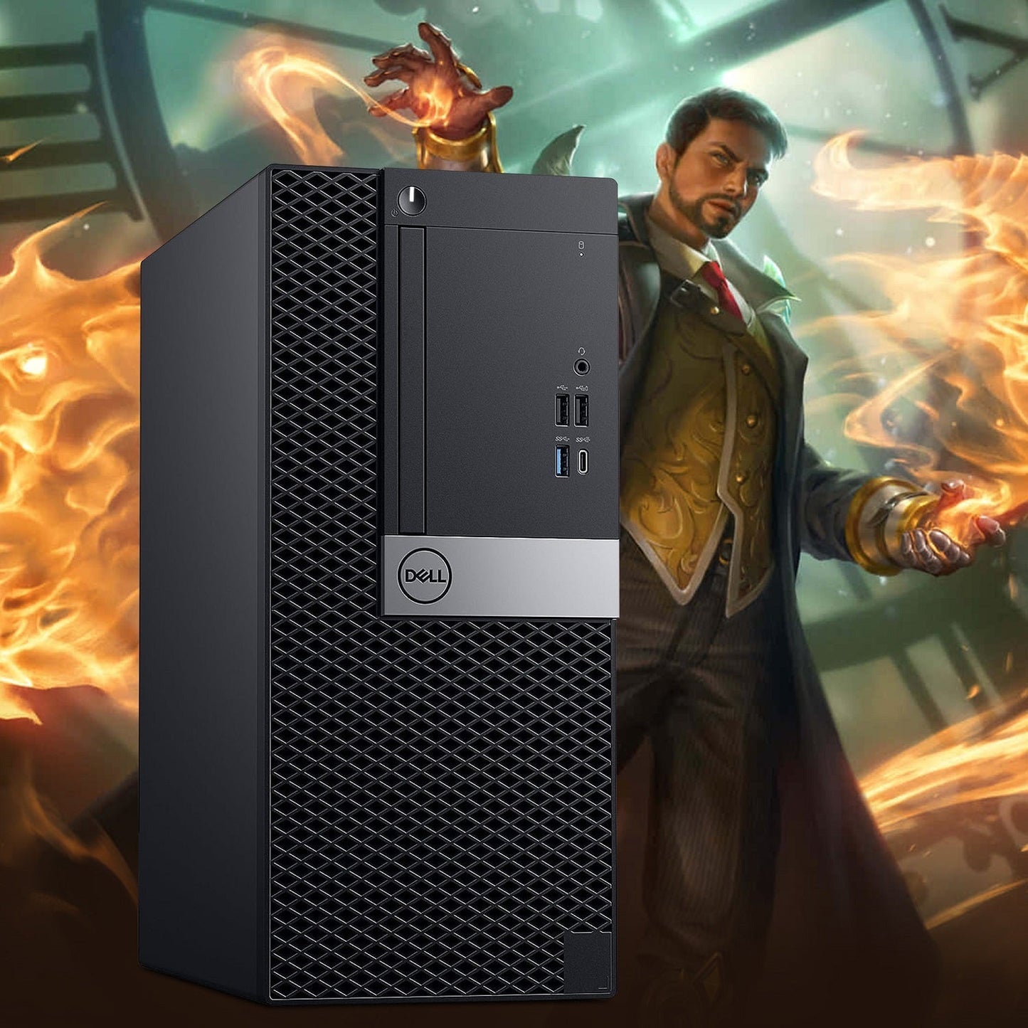 Dell OptiPlex Tower Gaming Desktop Computer PC| Hexa Core i5 9th Gen up to 4.40 GHz| 16GB - 32GB DDR4 RAM| 512GB -2TB NVMe SSD| Windows 11 Pro| RX550, GT1030, GTX 1630, 1050Ti, 1650 - Refurbished
