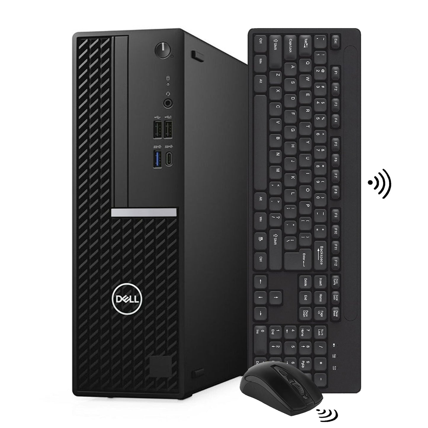 Dell Desktop PC OptiPlex 7080 SFF Business Computer | Intel Hexa-Core i5 / i7 -10th Gen Processor | 16GB - 32GB DDR4 RAM | 512GB - 2TB SSD | Windows 11 Pro | Wireless Keyboard and Mouse - Refurbished