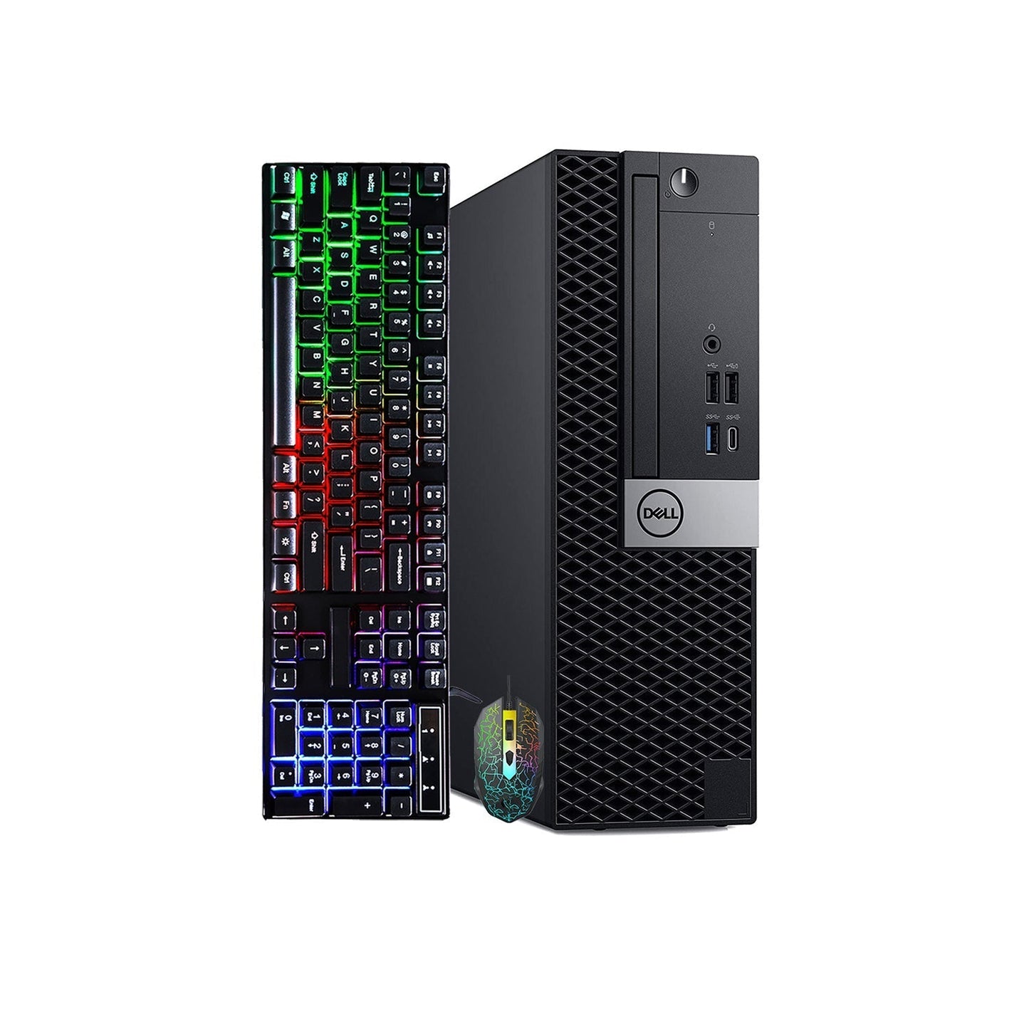 Dell OptiPlex SFF Gaming Desktop Computer PC| Hexa Core i7 9th Gen up to 4.70 GHz| 16GB - 32GB DDR4 RAM| 512GB -2TB SSD| Windows 11 Pro| RX550, GT1030, GTX 1630, 1050Ti, 1650 - Refurbished