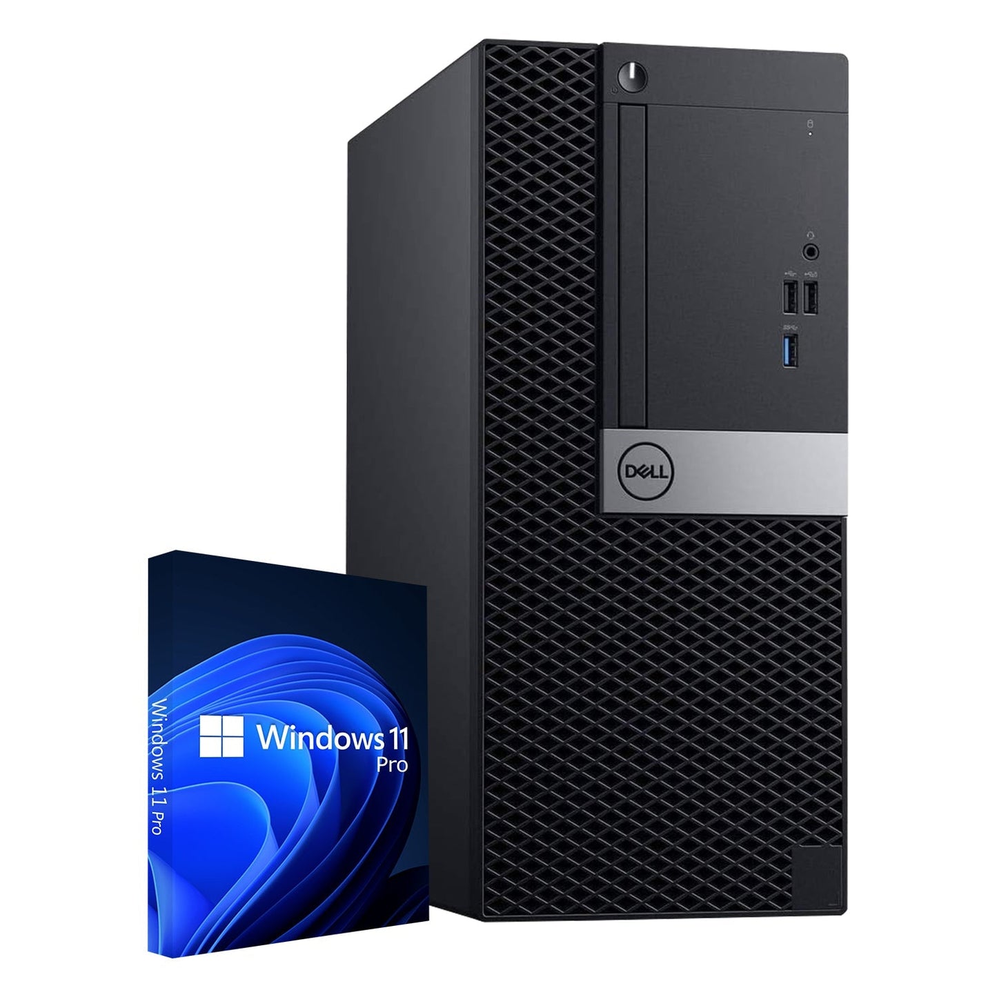 Dell OptiPlex 7070 Tower High Performance Business PC, Intel  i5 - 8th Gen / 9th Gen Processor, 16GB - 32GB DDR4 RAM, 512GB - 2TB SSD, OS - Windows 11 Pro, Built-in WiFi - Refurbished