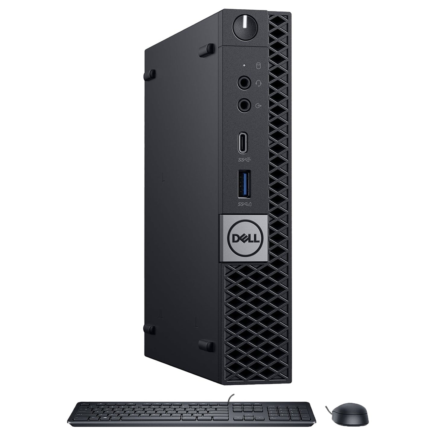 Dell OptiPlex 7060 Tiny Windows 11 Pro Desktop Mini PC (Intel i5/ i7 Hexa-Core 8th Gen CPU | 16GB - 32GB DDR4 RAM | 512GB - 2TB SSD) Keyboard and Mouse - Refurbished