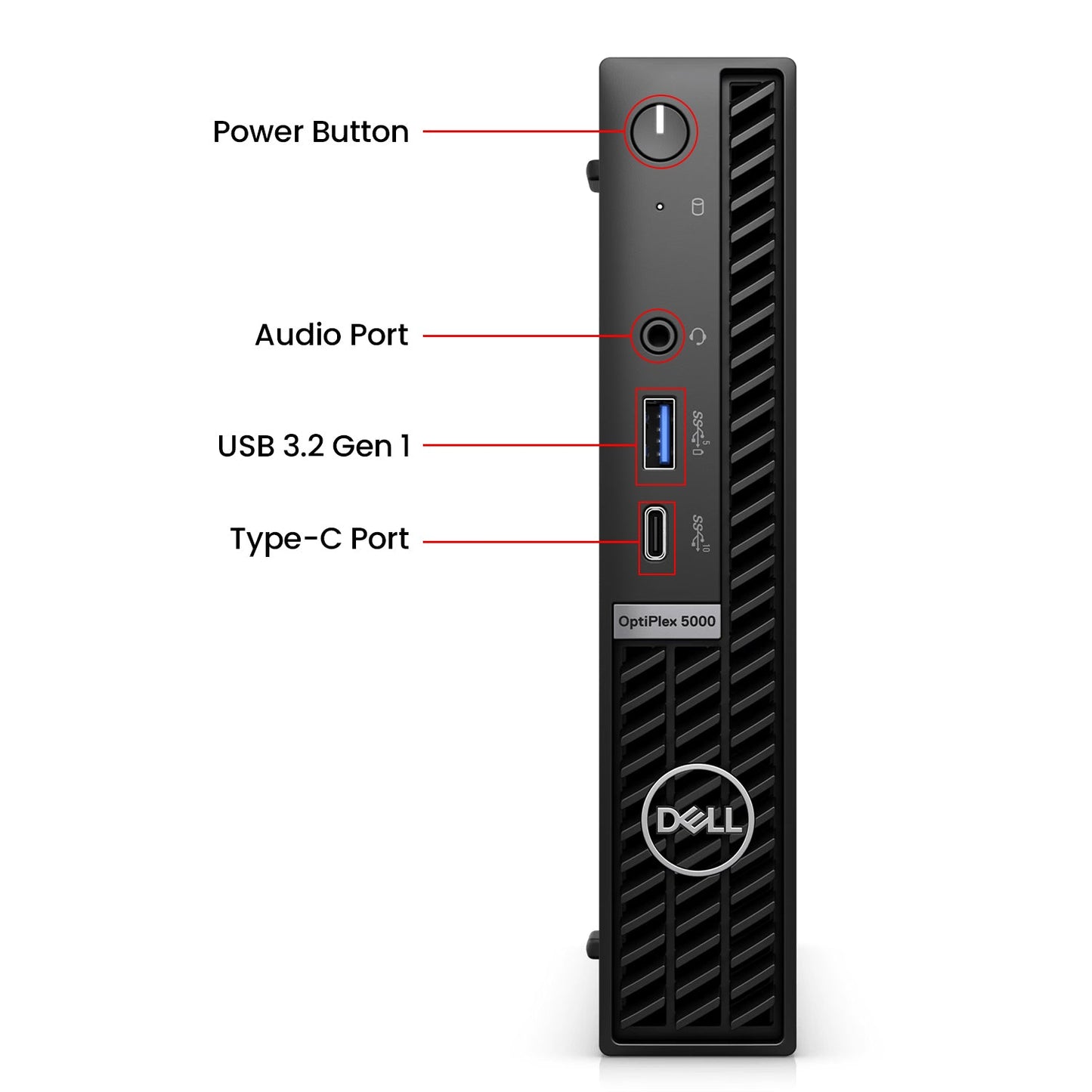 Dell OptiPlex 5000 Micro Business  Desktop  PC, Intel Hexa-Core i7 -12th Gen Processor Up to 4.70GHz, 16GB - 32GB DDR4 RAM, 512GB - 2TB SSD, Windows 11 Pro, Wireless Keyboard and Mouse - Refurbished