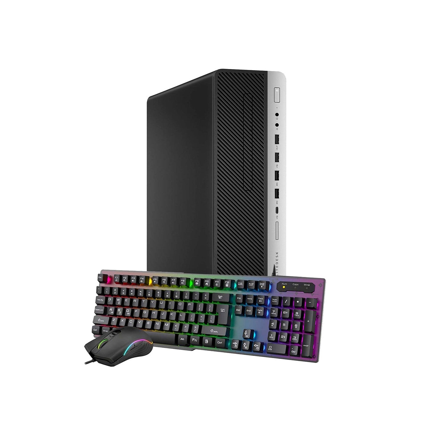 HP ProDesk SFF Desktop Computer with AMD RX 550 - GeForce GT 1030 HDMI - Intel Core i5-8500 Processor 3.00 GHz |8GB - 32GB DDR4 RAM| 256GB - 2TB SSD| Windows 11 Professional WIFI