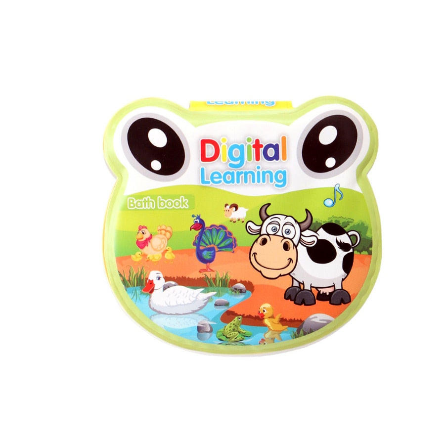 Soft Baby EVA Cartoon Bath Books with BB Whistle Early Educational Bathroom Toys Activity Waterproof Pages Baby Book for Toddler