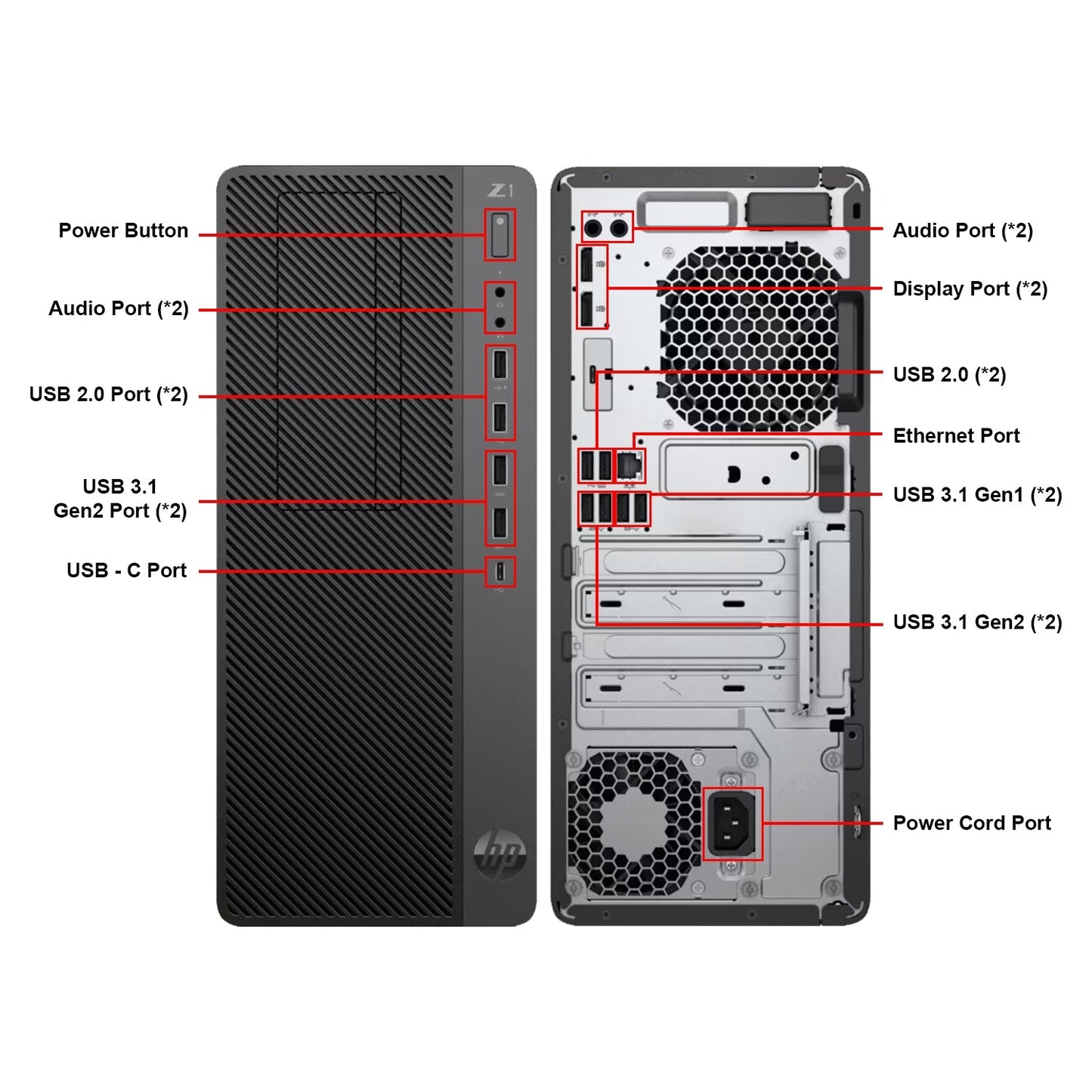 HP Z1 G5 Entry Tower Workstation PC, Intel Core i5 - 8th Gen Up to 4.10GHz Processor With GeForce RTX 3050 Graphics Card, 16GB - 32GB DDR4 RAM, 512GB - 2TB SSD, Windows 11 Pro, Gaming Keyboard and Mouse - Refurbished