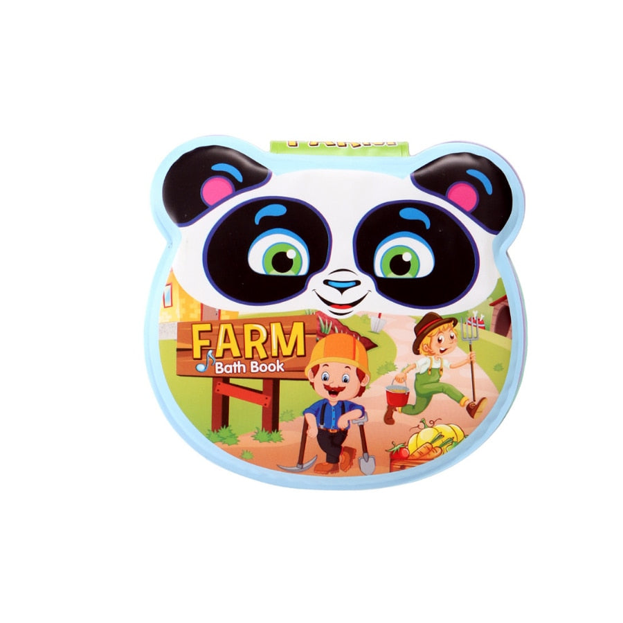 Soft Baby EVA Cartoon Bath Books with BB Whistle Early Educational Bathroom Toys Activity Waterproof Pages Baby Book for Toddler