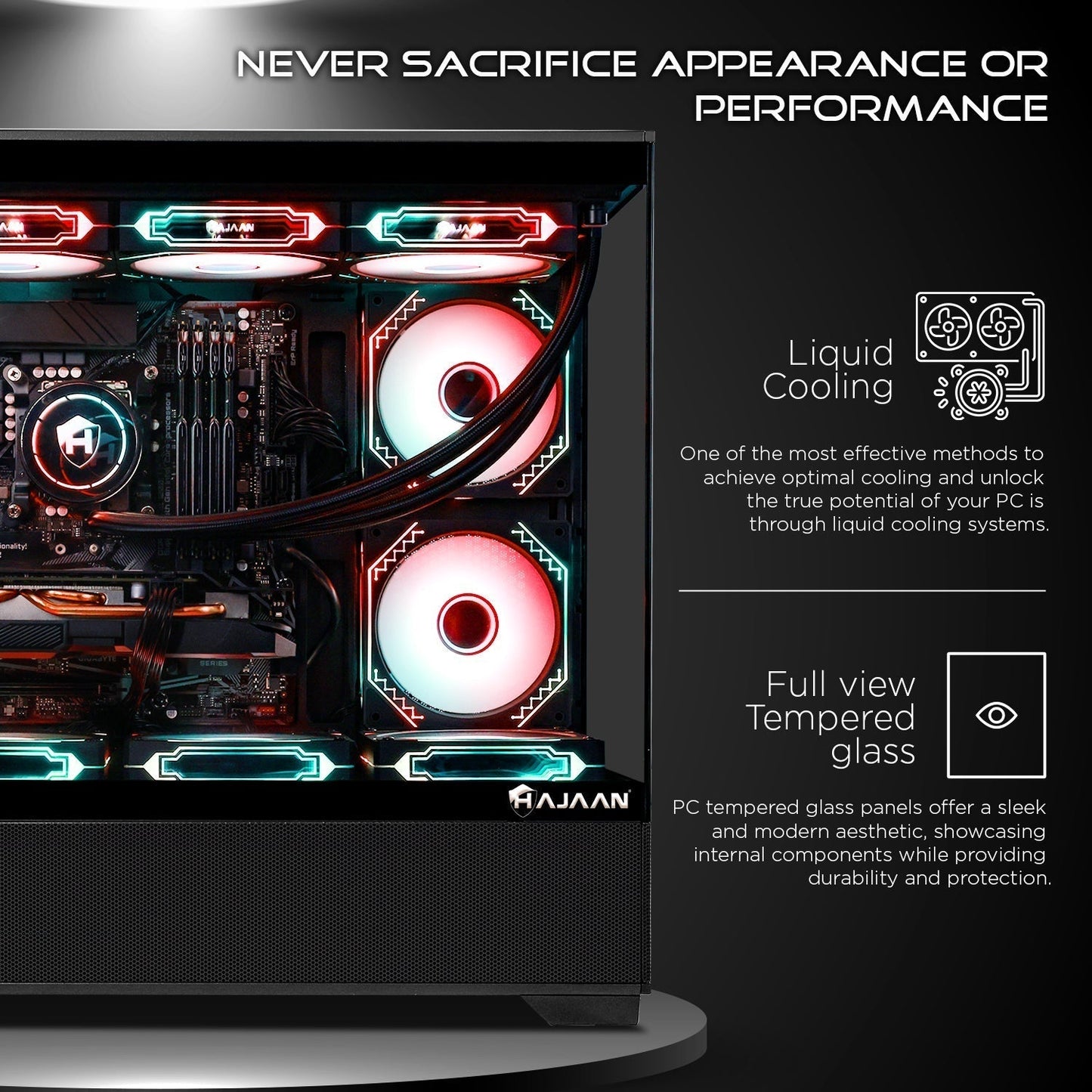 HAJAAN SuperX Gaming PC – Intel i9 11900KF - GeForce RTX 3060/3070/3080/4060/4060Ti/4070/4070Ti - 32GB DDR4 - 1TB NVMe SSD - Windows 11 Pro - WiFi - Bluetooth - Mechanical Keyboard Mouse