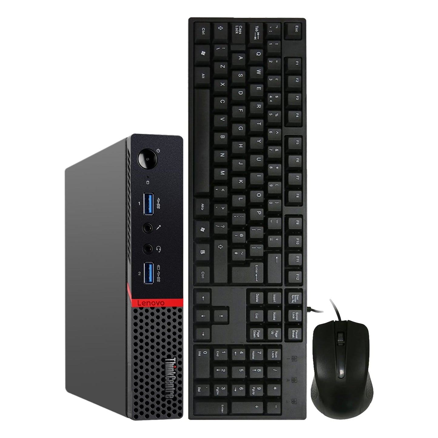 Lenovo ThinkCentre M700 Tiny Desktop Computer PC | Intel Core i5 - 6th Gen Processor Up to 3.10GHz |16GB - 32GB DDR4 RAM | 256GB - 1TB SSD | Windows 10 Pro | Keyboard and Mouse - Refurbished
