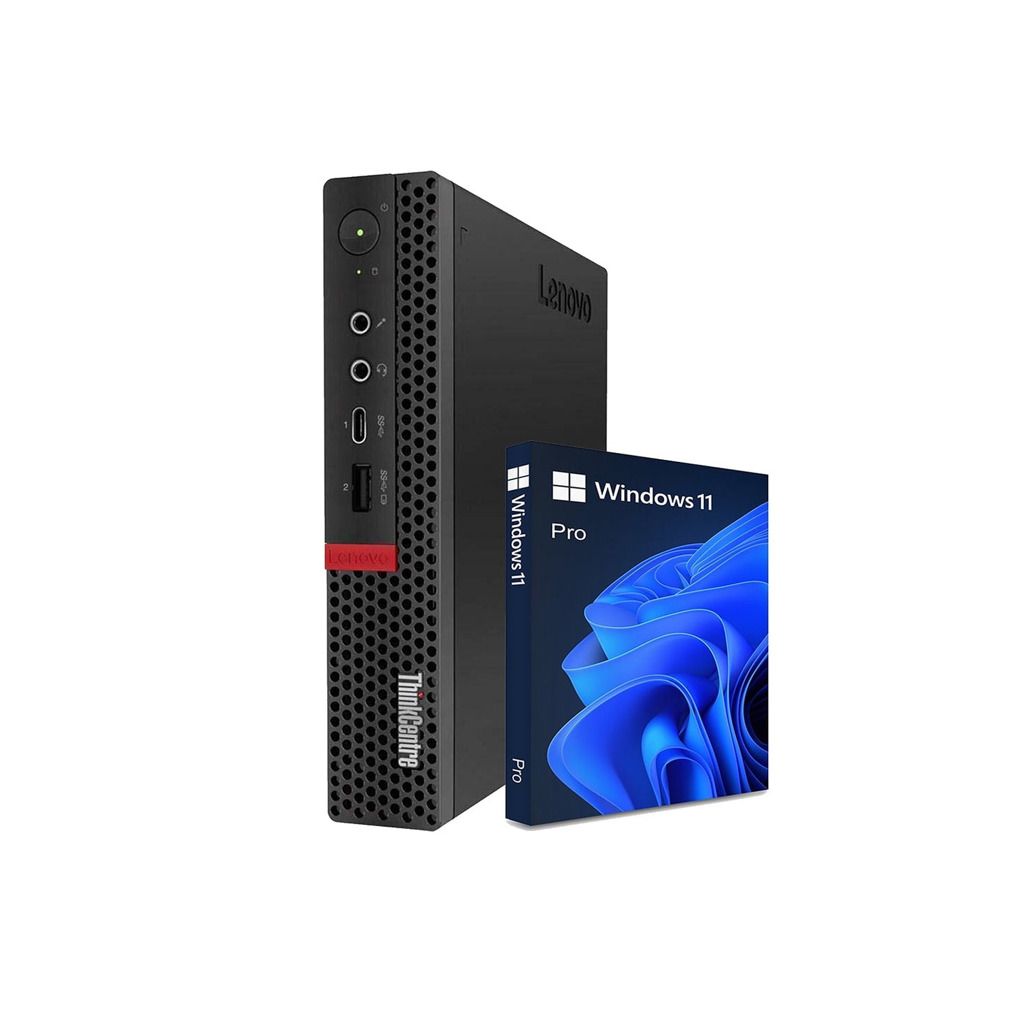 Lenovo ThinkCentre M720q Mini Windows 11 Pro Professional Desktop Tiny PC - Intel Core i5 - (8500T) 8th Gen Up to 3.50GHz Processor / 16GB - 32GB DDR4 RAM / 512GB - 2TB SSD / Wireless Keyboard & Mouse) - Refurbished