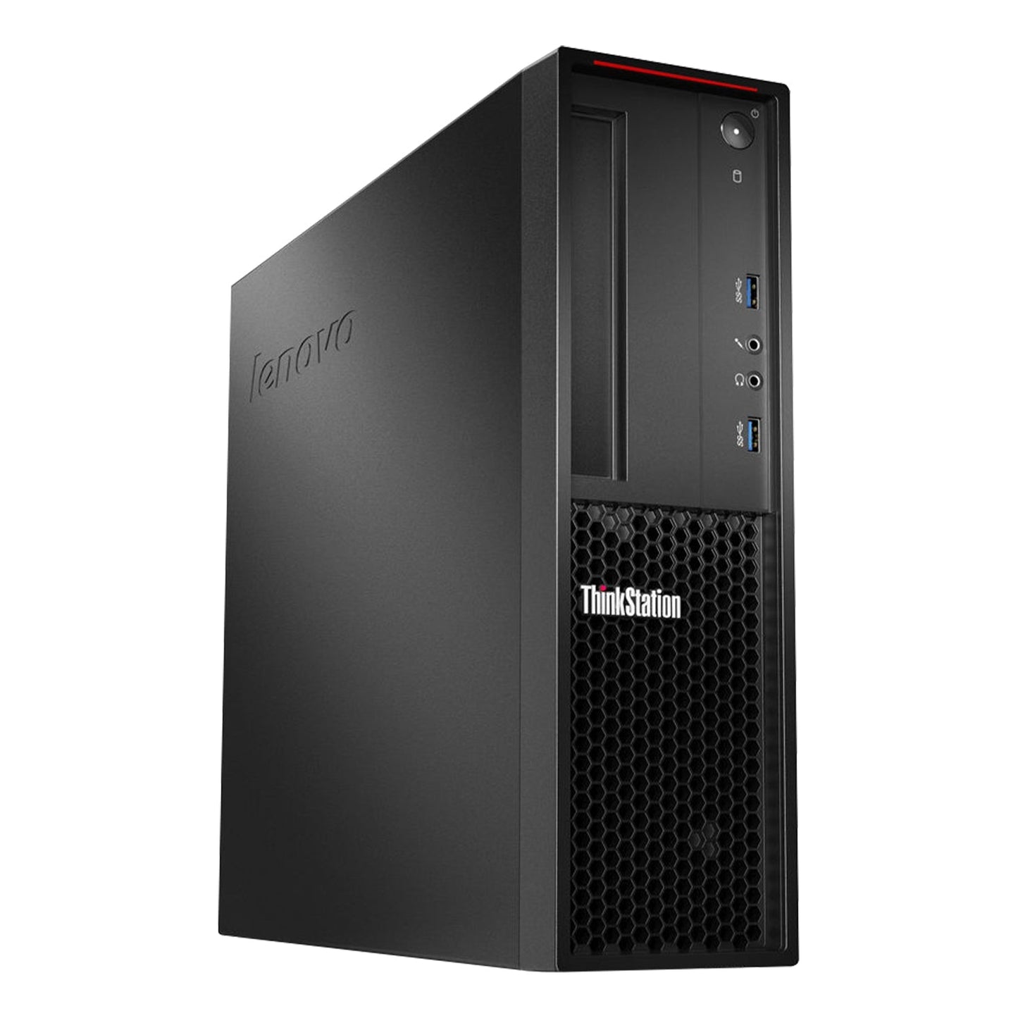 Lenovo ThinkStation P310 SFF Desktop Windows 10 Pro Computer PC, Intel - Core i3 - 6th Gen up to 3.70 GHz Processor, 16GB - 32GB DDR4 RAM, 256GB - 1TB SSD, Wired Keyboard and Mouse - Refurbished