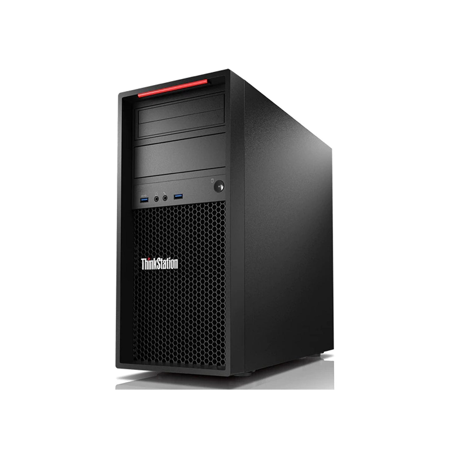 Lenovo ThinkStation P320 Tower Desktop Computer PC, Intel Xeon E3-1240 V6, 16GB - 32GB DDR4 RAM, 512GB - 2TB SSD, Windows 10 Pro, Gaming Keyboard and Mouse, WiFi + BT - Refurbished