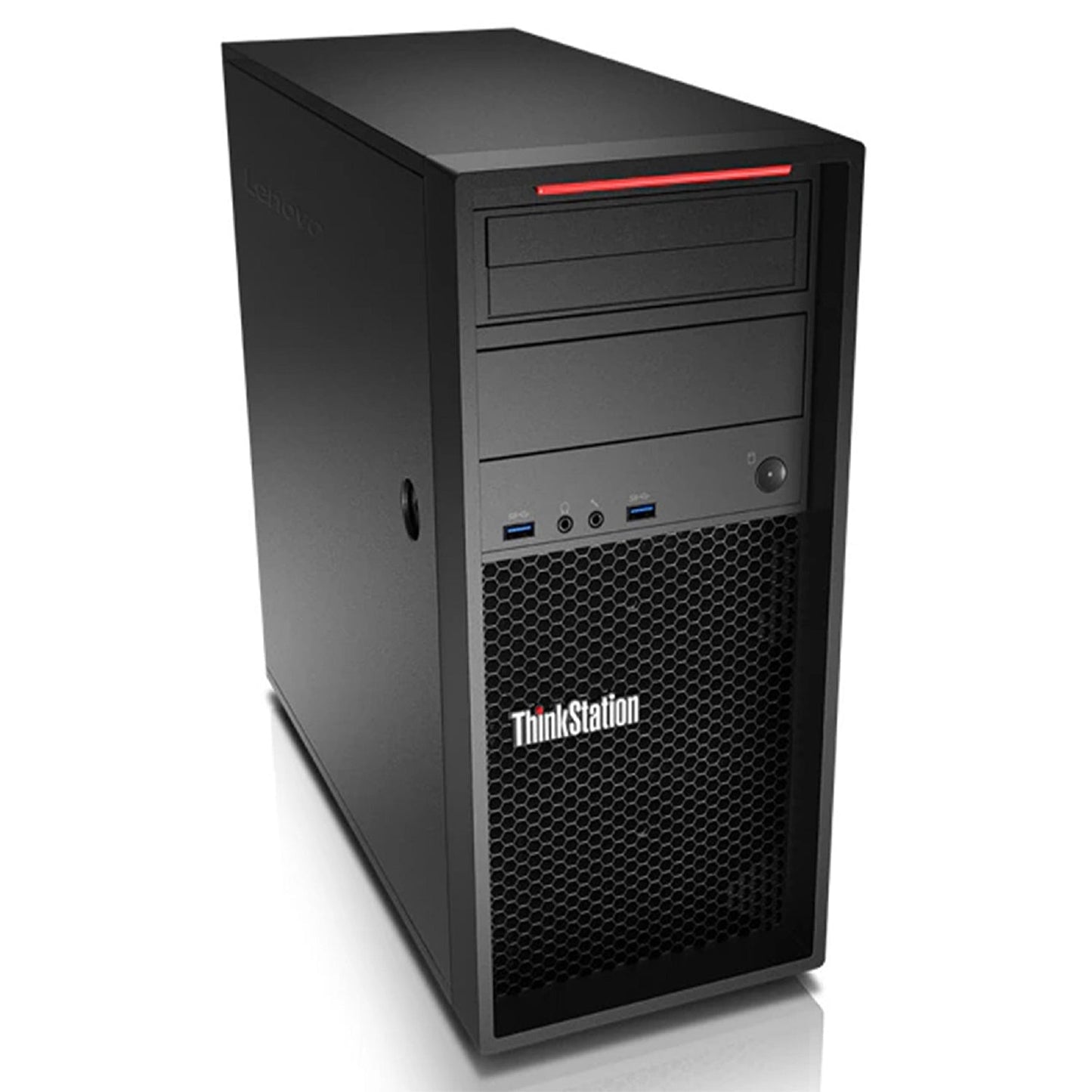 Lenovo ThinkStation P320 Tower Desktop Computer PC, Intel Xeon E3-1240 V6, 16GB - 32GB DDR4 RAM, 512GB - 2TB SSD, Windows 10 Pro, Gaming Keyboard and Mouse, WiFi + BT - Refurbished
