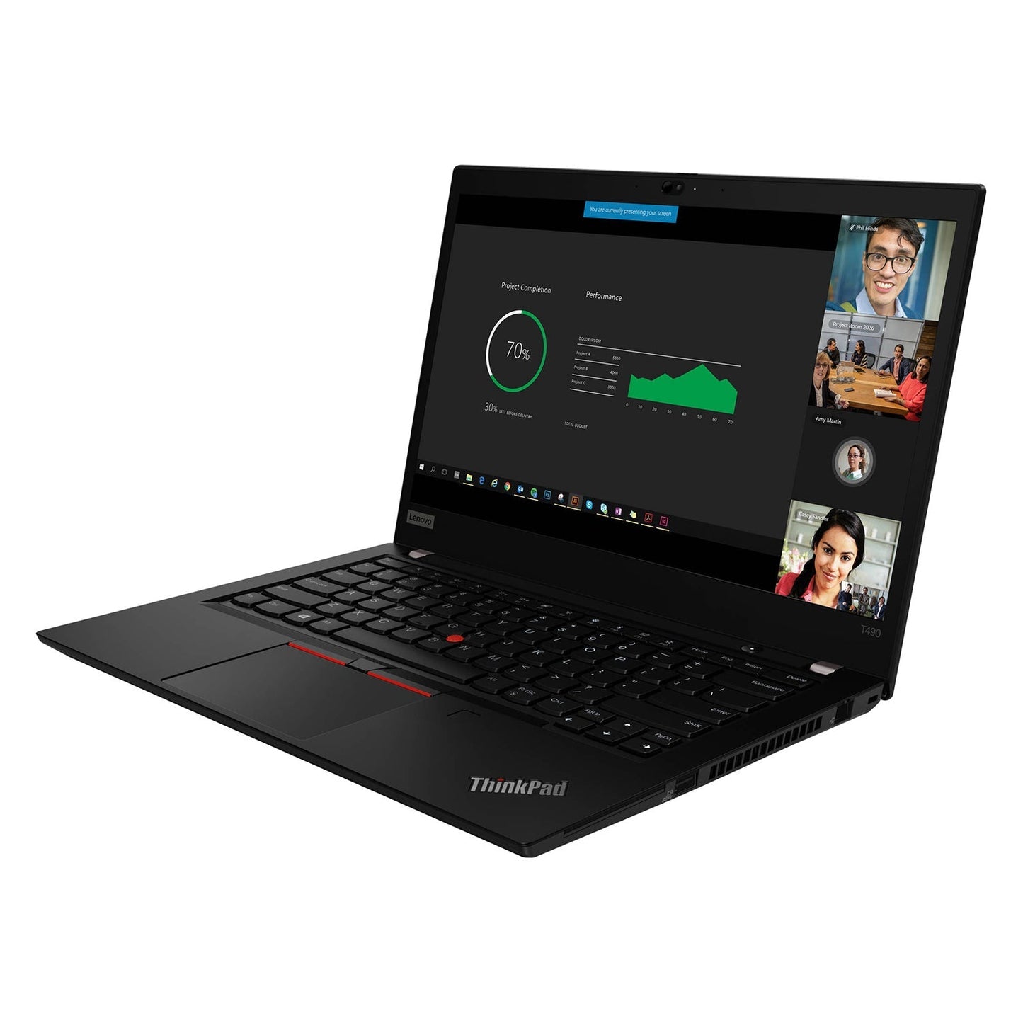 Lenovo ThinkPad T490 Professional Laptop - 14-inch FHD Screen (Intel Core i5 - 8365U up to 4.10 GHz CPU/ 16GB - 32GB DDR4 RAM/ 256GB - 1TB SSD/ Windows 11 Pro/ Backlit Keyboard/ Webcam) - Refurbished