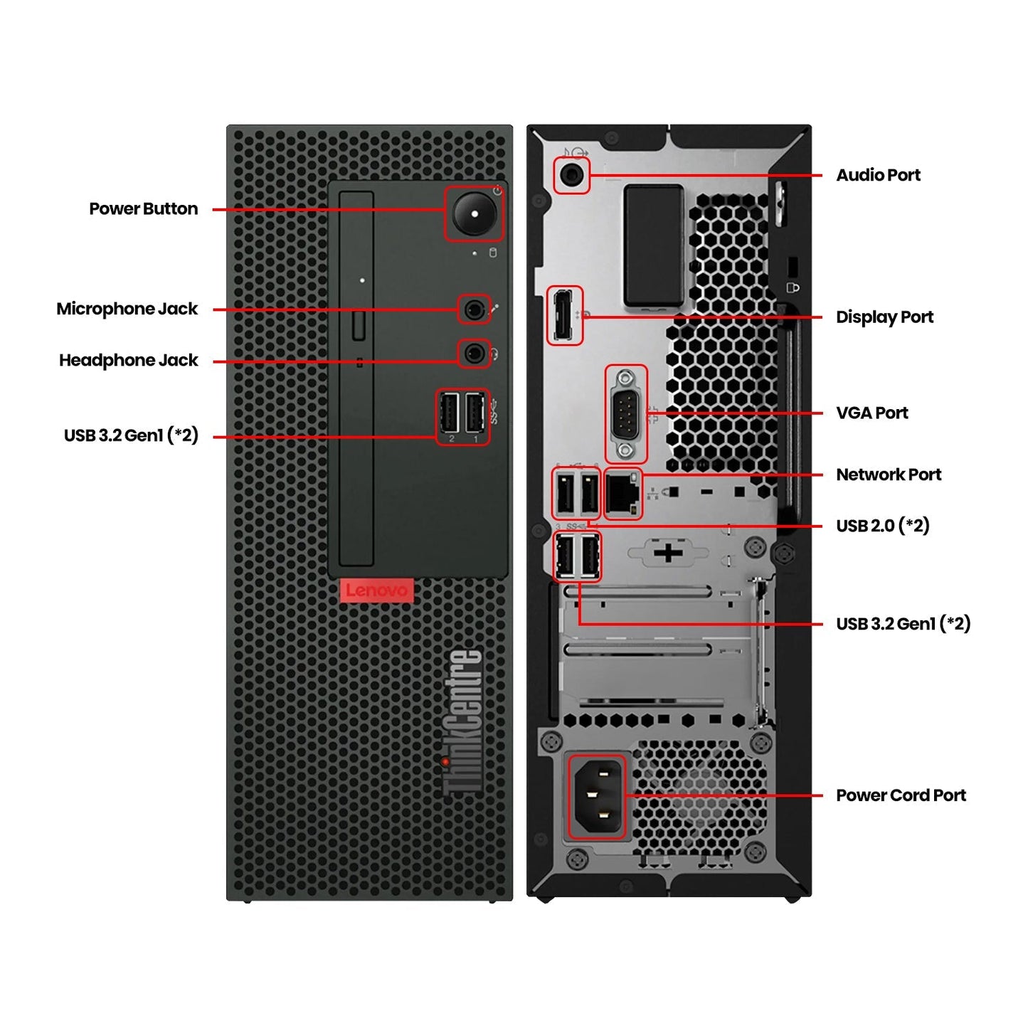 Lenovo ThinkCentre M70c SFF PC High-Performance Desktop Computer, Intel Core i5 - 10th Gen Up to 4.30GHz Processor CPU, 16GB -32GB DDR4 RAM, 512GB - 2TB SSD, Windows 11 Pro, Keyboard and Mouse - Refurbished