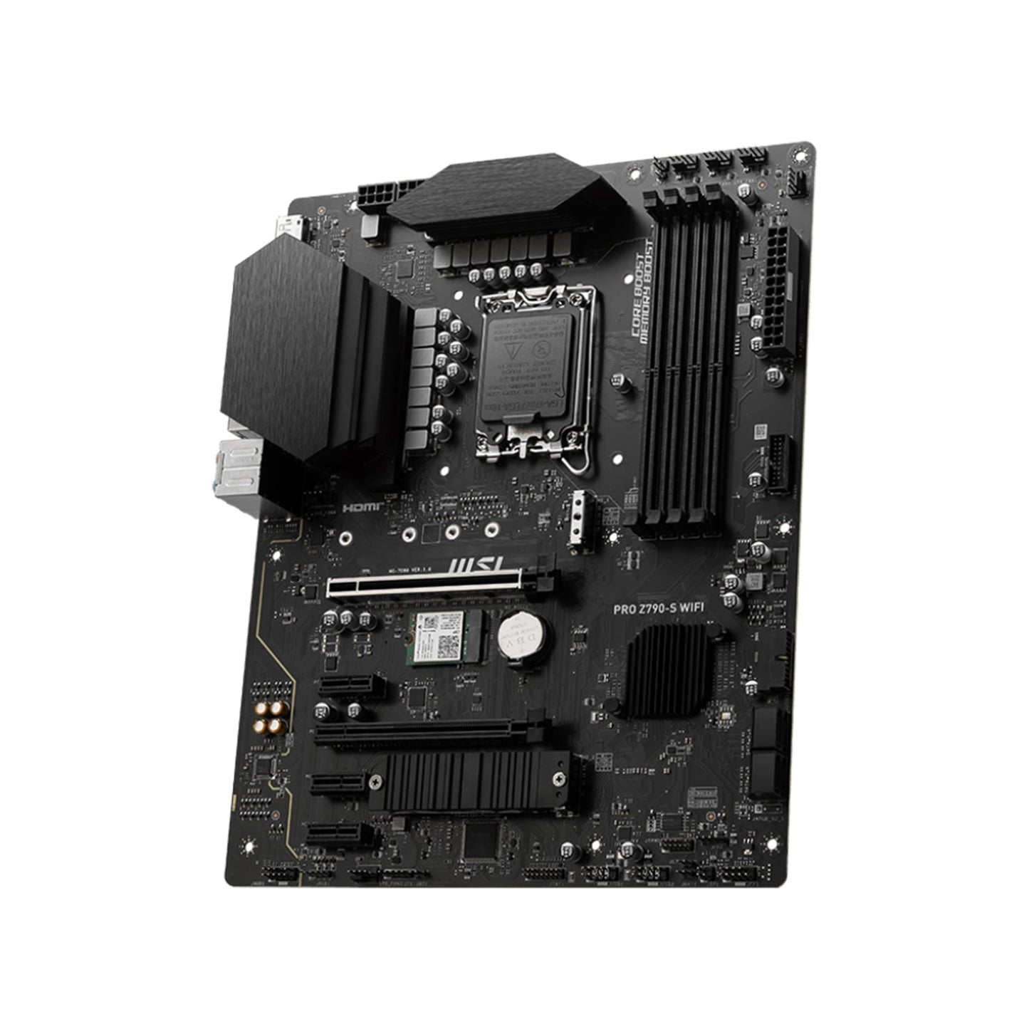 MSI PRO Z790-S WIFI ProSeries Motherboard - Support 14th/13th/12th Gen Intel Processors, Lightning Gen 5 PCI-E With Steel Armor, 256GB DDR5 Max Memory, HDMI / Display Port
