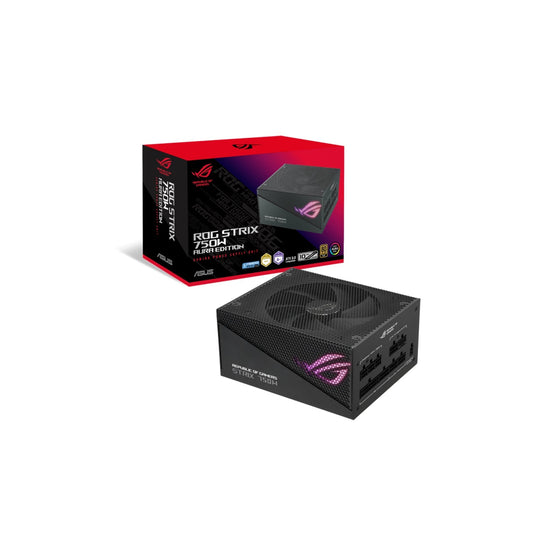 ASUS ROG STRIX 750W Gaming Power Supply 80+Gold Fully Modular - Axial-Tech Fan Design With Dual Ball Fan, ATX 12V and PCle 5.0 Ready (OG-STRIX-750G-AURA-GAM)