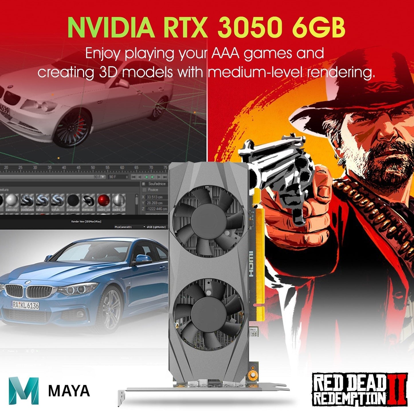 Gaming PC Dell OptiPlex Tower Windows 11 Pro Computer - GeForce RTX 3050 6GB (Intel Hexa-Core i5/ i7 CPU/ 16GB - 32GB DDR4 RAM/ 512GB - 2TB NVMe SSD/ RGB Gaming Keyboard) - Refurbished