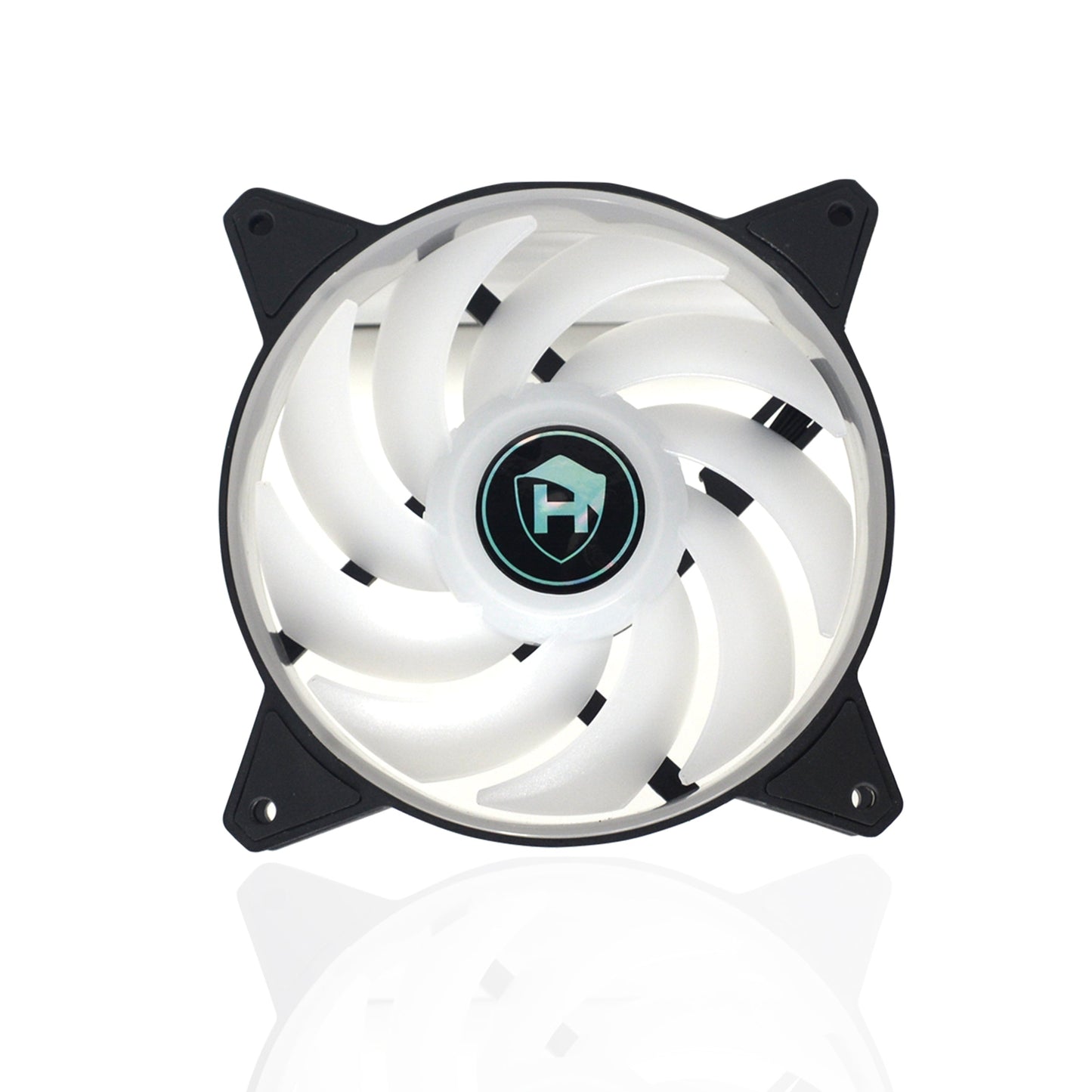 Hajaan 120 mm 5-Pack Computer case Fan,High Airflow RGB Effect Case Fan for PC Cooling with Remote Controller, Remote Control RGB LED FAN