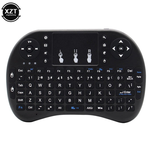 HOT Mini i8 Wireless Keyboard Backlit English Russian Arab 2.4G Air Mouse Remote Touchpad for Android TV Box PC Use Dry Battery