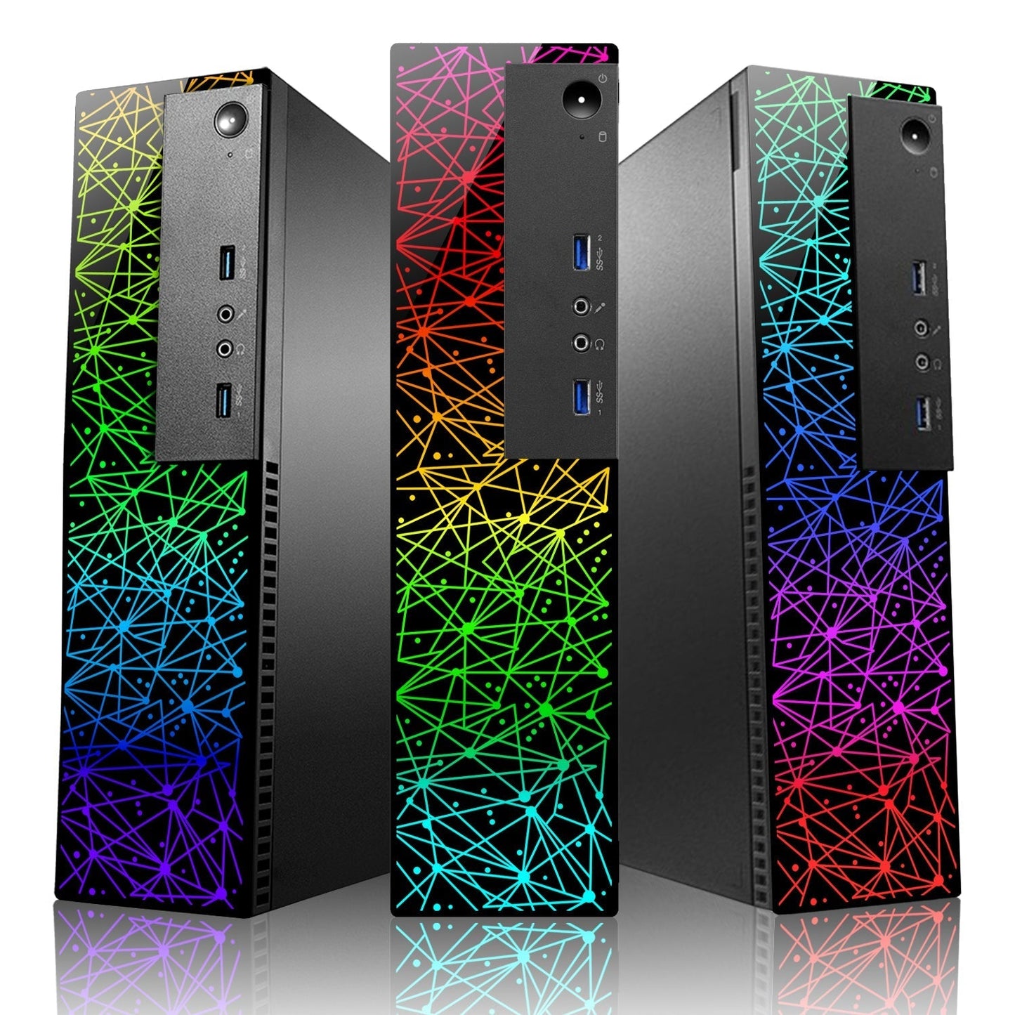 Lenovo ThinkCentre RGB SFF Desktop Computer, Intel Core i7-6700, 16GB -32GBRAM | 512GB - 2TBSSD, 4K 2-Monitor Support, Wi-Fi, Bluetooth - Windows 10 Pro - Refurbished