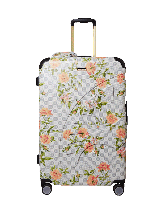 A.I. AFRICAN INTELLIGENCE ELEGANT ENERGY SHARKITECTURE FULL SIZE LUGGAGE - SANDFLOWER COLLAB