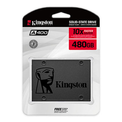 Kingston A400 SSD 2.5 Inch SATA Solid-State Drive featuring 480GB Capacity & Read and Write Speeds of up to 500MB/s and 450MB/s  (SA400S37/480G)