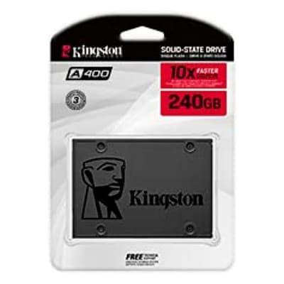 Kingston A400 SATA 3 2.5 inch Internal (Solid State Hard Drive) - 240GB SSD for Increase Performance, Laptop, Desktop (SA400S37/240G)