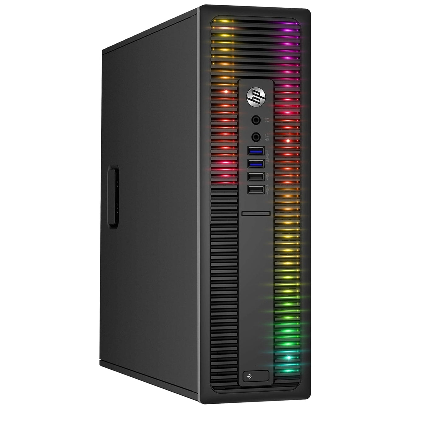 Custom Built RGB Lights - HP EliteDesk Desktop Computer Intel Core i5 - 6500, 3.2 GHz 8GB RAM 512GB SSD Win 10 Pro WIFI, Gaming PC Keyboard & Mouse - Refurbished