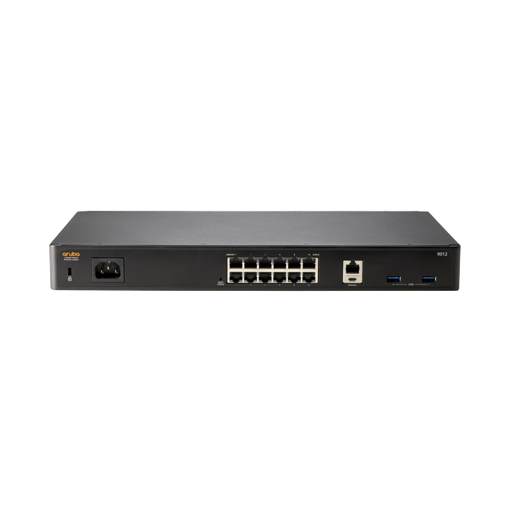 R1B32A ARUBA 9012 (RW) 12xGbE 6xPoE+ Branch Gateway 2K Clients - 32 APs - RENEW