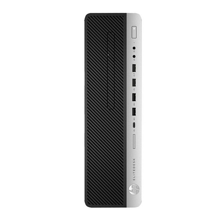 HP EliteDesk 800 G4  SFF Desktop PC - Intel Core i5 - 8th Gen Up to 4.10 GHz Processor, 16GB DDR4 RAM, 512GB - 1TB SSD, Windows 11Pro, New 24/27 inch FHD Monitor, RGB Speaker / SoundBar / Headset - Refurbished